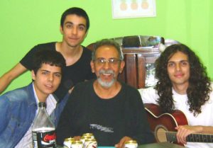 Da esquerda para direita: Luan Mascarenhas, Lucas Teles, Clodoaldo Rodrigues Nunes e Eduardo Sallum. (2010, arquivo pessoal).